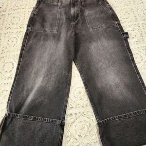 Free People Charcoal Ankle Jeans